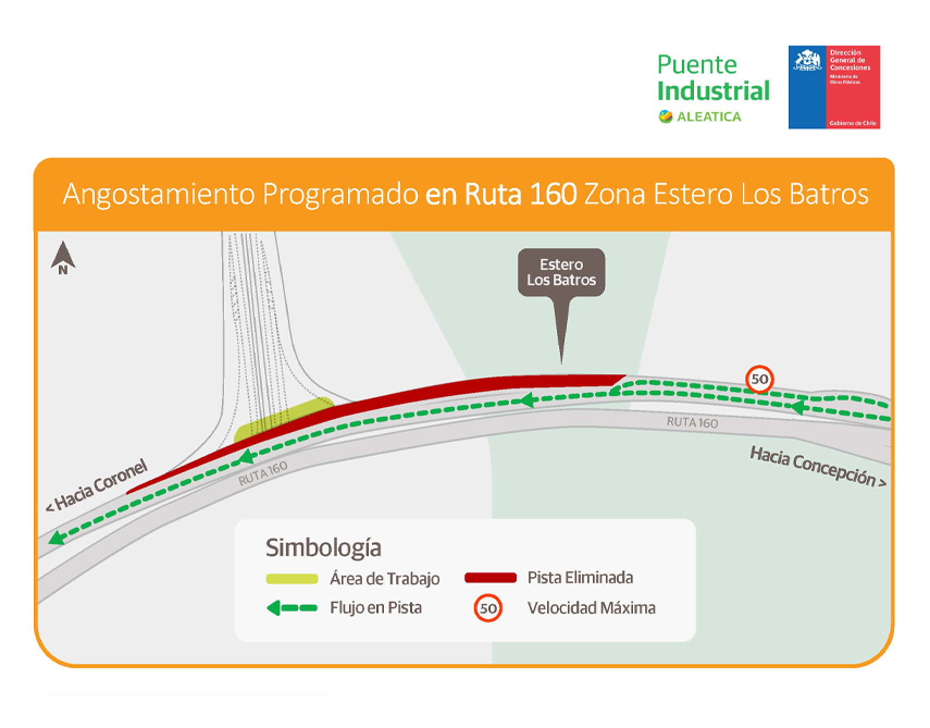 EXTENSIÓN DE ANGOSTAMIENTO RUTA 160 HASTA 2 DE MARZO DE 2024